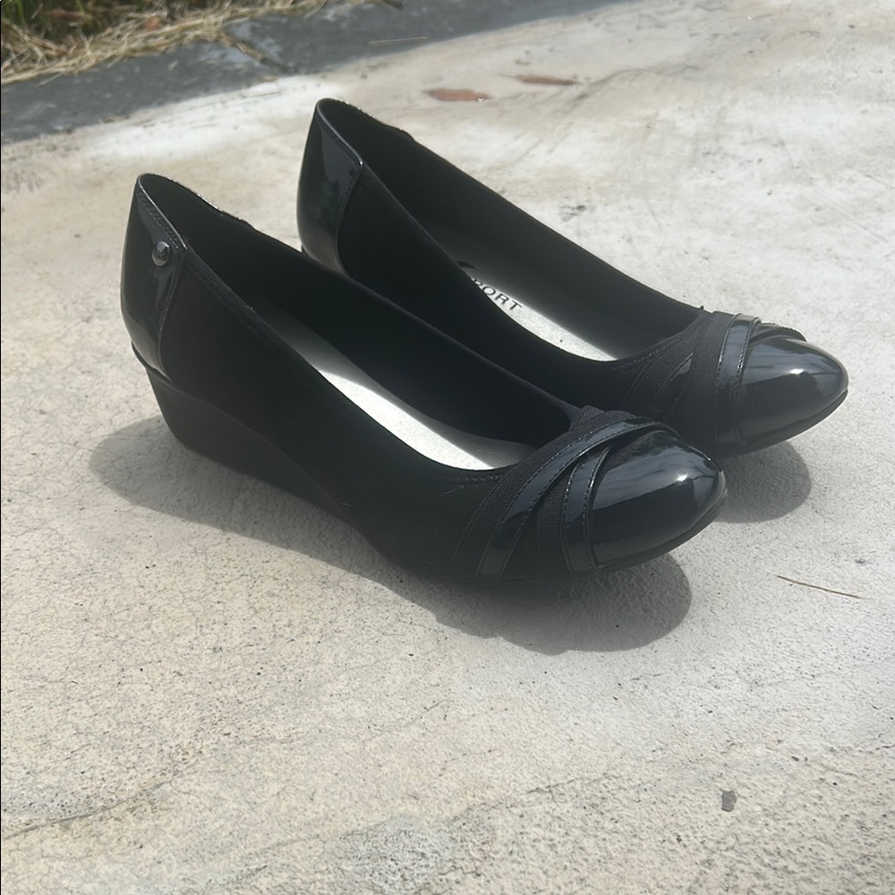 Anne Klein Sport Black Wedge Shoes